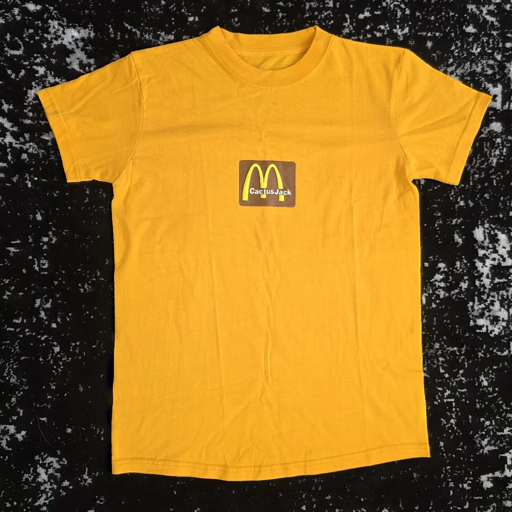 Cactus Jack by Travis Scott Sesame Inv II T-Shirt Gold NEW Size Small